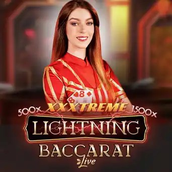 Lightning Baccarat logo – Live Dealer by Evolution at My Empire