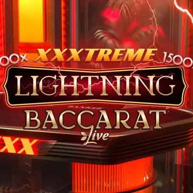 XXXtreme Lightning Baccarat slot visual from Evolution available on myempiregr.com